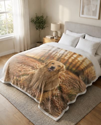 Personalized Photo Blanket 60x50 Inch Custom Soft Throw for Gifts
