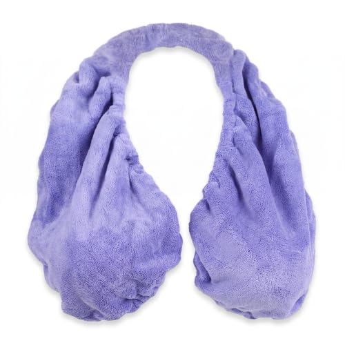 Hands-Free Shower Wrap Towel for Women, Adjustable, Large, Purple