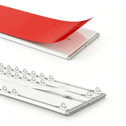 No Drill Double Curtain Track 15 Feet Peel & Stick Ceiling Mount Rail for Renter & Apartment
