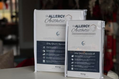 Calm Waterproof Mattress Protector Full Zippered Allergen Barrier, Soft & Quiet
