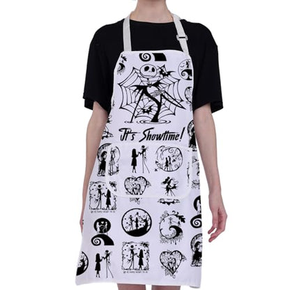Jack Apron with Pockets Horror Movies Inspired Gifts for Sally Fans Halloween Nightmare Custom Showtimes Variation 25613