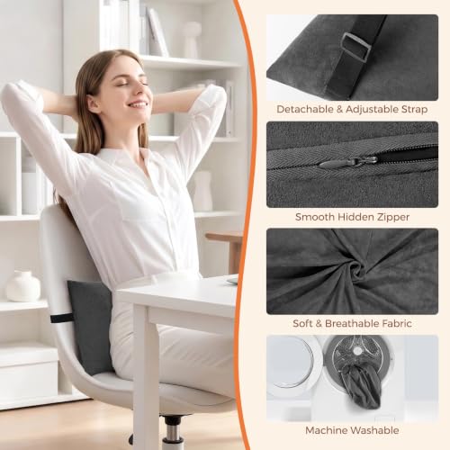 Lumbar Support Pillow for Car & Office Back Cushion Lower Back Pain Relief