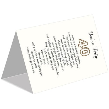 40th Birthday Card Gift Decoration - DA-0188