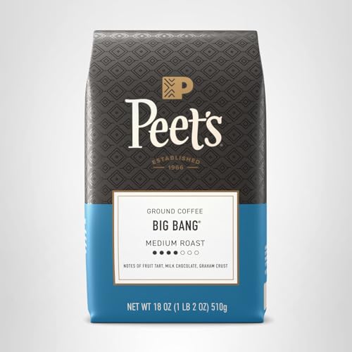 Peet's Coffee, Medium Roast Ground Coffee, 100% Arabica Coffee - Big Bang 18 Ounce Bag