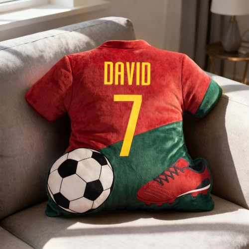 Personalized Football Jersey Cushion - Custom Name & Number - Pt