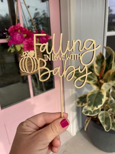 Fall Themed Wedding Cake Topper for Autumn Celebrations