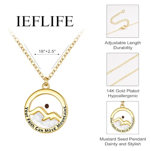 Baptism Gifts for Girl - Mustard Seed Necklace for Teen Girls & Women - Religious Jewelry