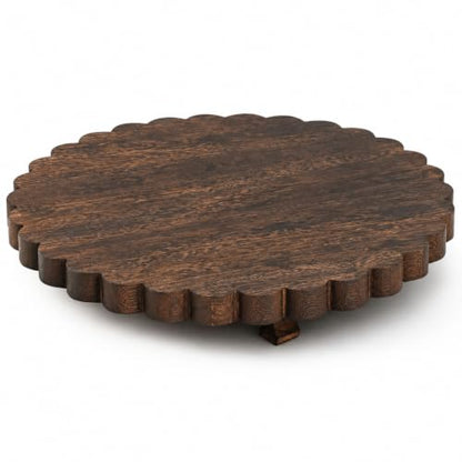 12-Inch Farmhouse Wooden Riser for Kitchen Counter Decor and Display