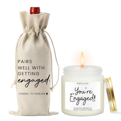 Engaged Gifts for Couples - Wedding & Engagement Party Decor Set - Engaged1