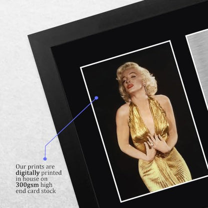 US Letter Framed Marilyn Monroe Autograph Photo - Gentlemen Prefer Blondes