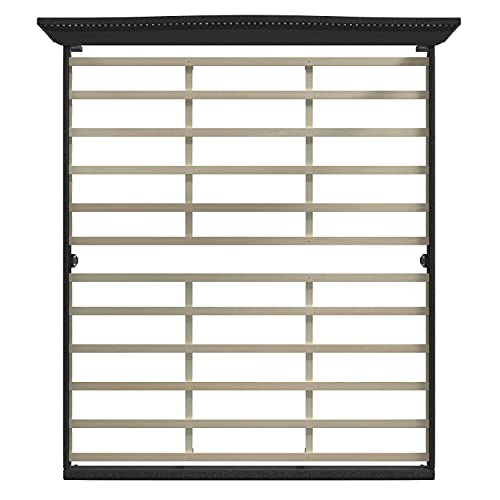 Glenwillow Home Kameli Upholstered Platform Bed Frame/Nailhead Trim Camelback/Mattress Foundation/No Box Spring Needed/Easy Assembly, Beige, Queen