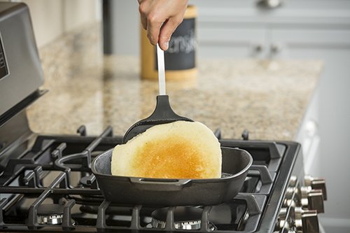 TableCraft Pre-Seasoned 10" Cast Iron Square Fry Pan - Commercial Quality for Home & Restaurant Use, 2 Quart, Black