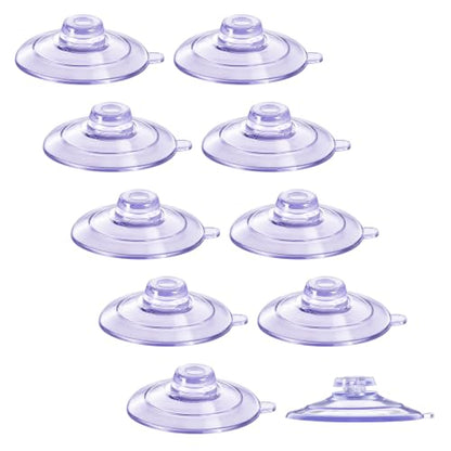 10Pcs Heavy Duty Shower Caddy Suction Cup Connectors - Clear