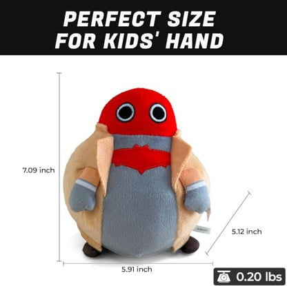 Chubby Plush Hero Pillow - Soft Squeezable Stress Relief Toy for Kids & Fans