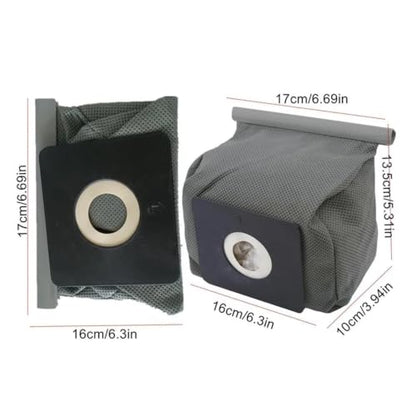 Universal Reusable Washable Fabric Vacuum Dust Bags - 3 Pack, Seal & Fit Most Vacuum Models
