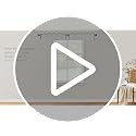 Cream Linen Semi Sheer Curtains 84 Inches Long - Pack of 2, Embroidered Trim