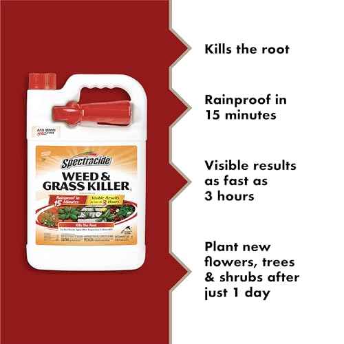 Spectracide Weed & Grass Killer, Use On Driveways, Walkways and Around Trees and Flower Beds, 1 Gallon (RTU Spray)