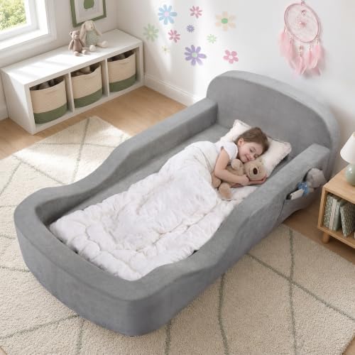 All-Foam Montessori Toddler Floor Bed for Kids 3-6 Years - Soft & Safe
