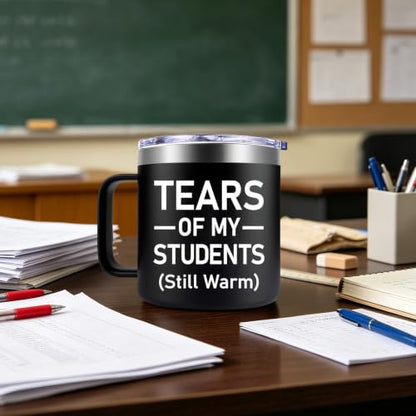 Fufendio Teacher Appreciation Mug - Black Teacher Gift for Men & Women