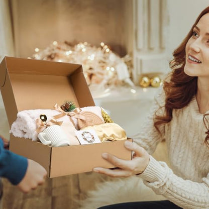 Vesici Christmas Gift Basket Set for Women - Bohemian Beige