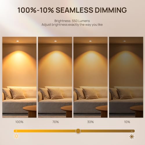 GU10 Dimmable Candle Warmer Light Bulb 50W Pack of 4 - Warm White, Soft Glow