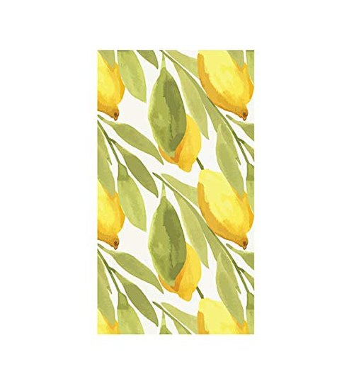 Harman Pack of 16 Lemon Paper Napkin Guest 4.5" x 8"
