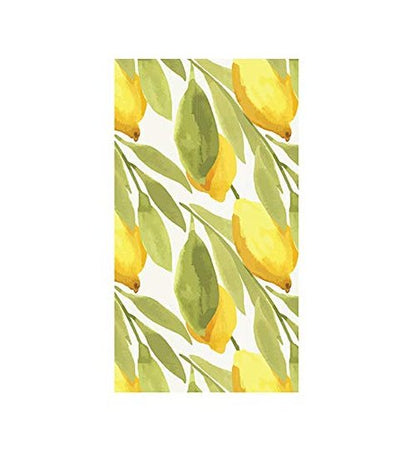 Harman Pack of 16 Lemon Paper Napkin Guest 4.5" x 8"