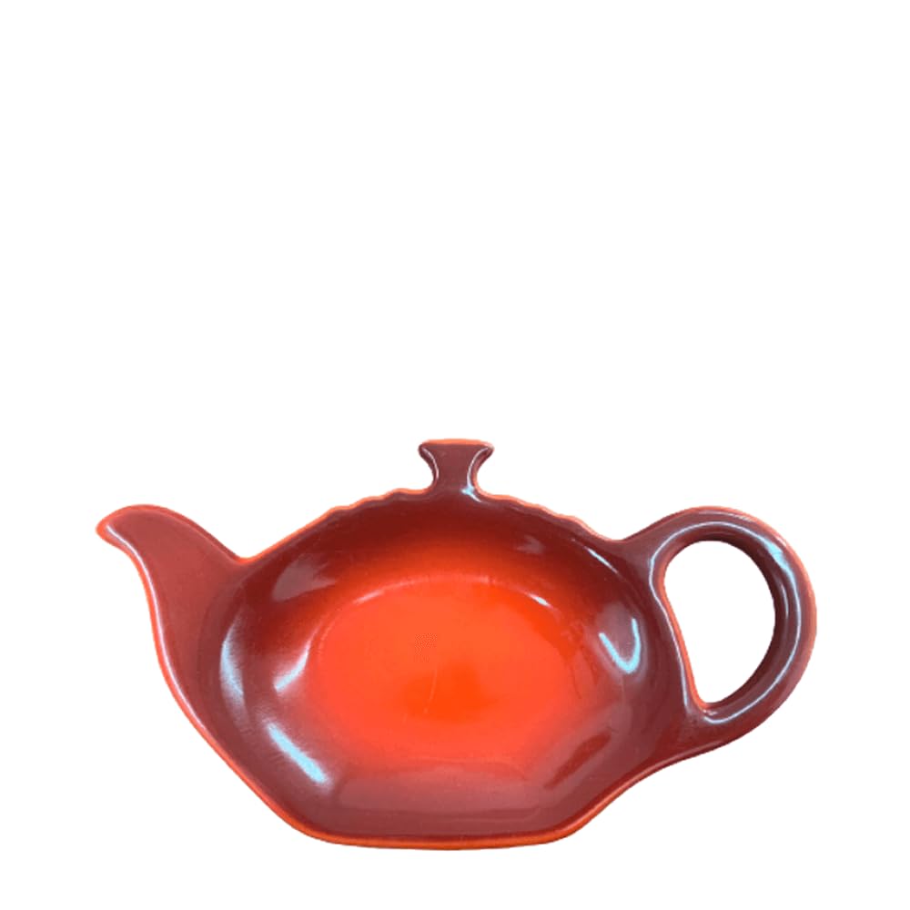 Le Creuset Stoneware Tea Bag Holder, 5", Cerise