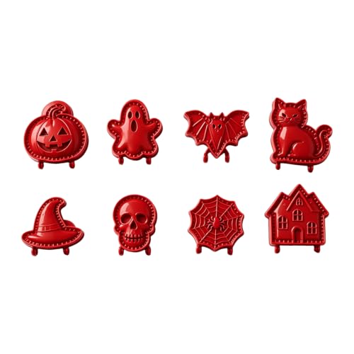 Halloween Mini Pie Mold Set with Sealer - Red Variation - Holiday Baking Tools