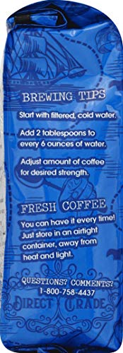 Java Trading Company Organic Ground Coffee, Hazelnut, 10 Oz