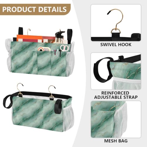 Bedside Storage Organizer Caddy Hanging Bed Rail Bag for Bedroom Dorm Hospital