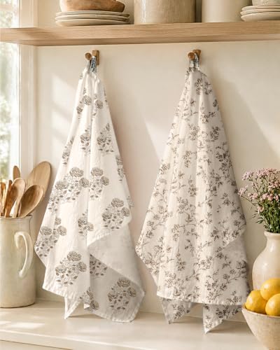 Muted Brown 150GSM Flour Sack Kitchen Towels - Set of 2