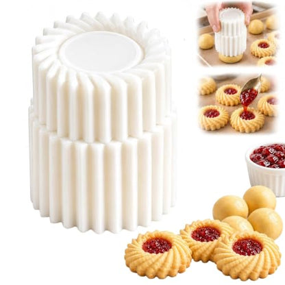 Creative Double-Ended Pastry Mold with Fluted Jam Cookie Cutter 1Pc