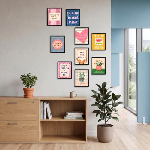 Quotes on Healing Mental Health Posters Set 8x10in - Unframed Therapy Office Decor - Variation of THIS listing