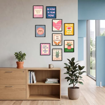 Quotes on Healing Mental Health Posters Set 8x10in - Unframed Therapy Office Decor - Variation of THIS listing