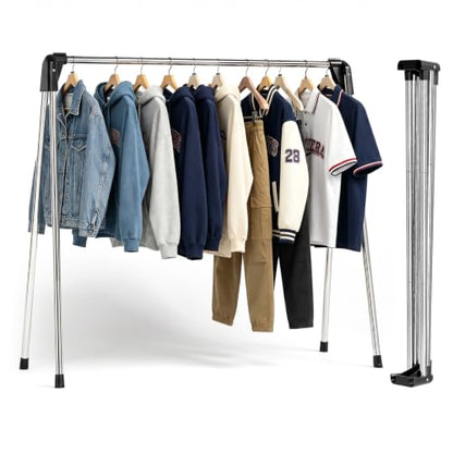 55 Inch Stainless Steel Collapsible Clothes Drying Rack - New