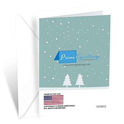 Sister Christmas Card - Eco-Friendly Thick Card Stock with Premium Envelope - Made in America - 5x7.75 Inches