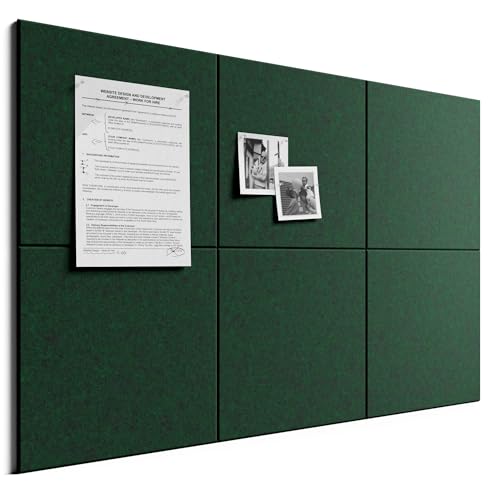 Large Cork Board Alternative 36x24 Inch with Felt Tiles & Pushpins
