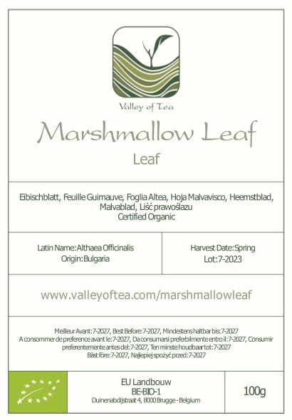 Marshmallow Leaves Tea Organic Quality - Dried Organic Marshmellow Leaf Marshmellow Tea Marshmallow Herb Marshmallow Dried Leaf Marshmallows Tea Leaf Marshmellow Leave Marshmallow Dried Leaves