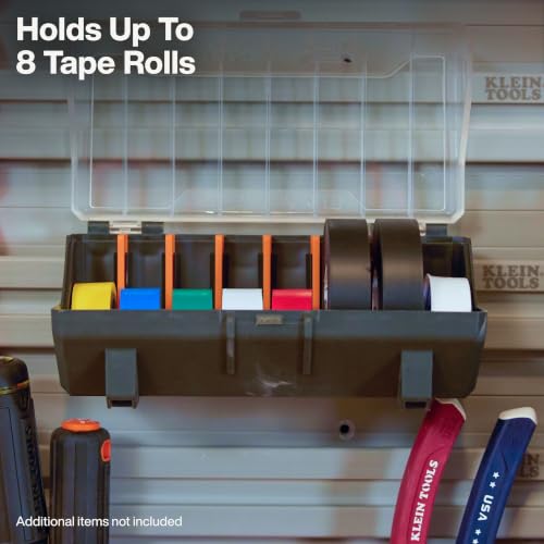 Electrical Tape Holder - Modular Wall and Rolling System Accessory, Holds Up to Eight Rolls - Open-Frame Design, Tool-Free Installation