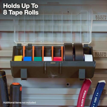 Electrical Tape Holder - Modular Wall and Rolling System Accessory, Holds Up to Eight Rolls - Open-Frame Design, Tool-Free Installation
