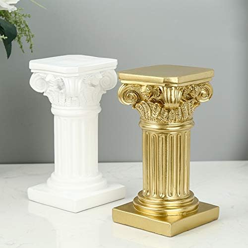 Regine Switzerland Mini Roman Pillar Greek Columns - Classic Resin Statues for Home & Garden Decor