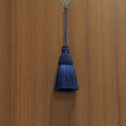 Navy Decorative Tassel with Loops 9.5 Inch Pack of 2 - Home Decor