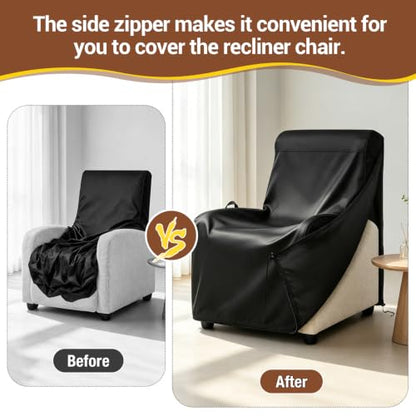 26x30x38 Inch Recliner Chair Cover Waterproof Dustproof for Sweetcrispy Massage Recliner