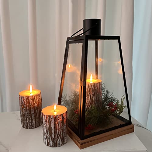 Unscented Dripless Candle Set of 3 - 4, 5, 6 Inches, 300 Hours Burn Time, Country Style