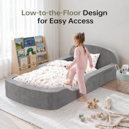 All-Foam Montessori Toddler Floor Bed for Kids 3-6 Years - Soft & Safe