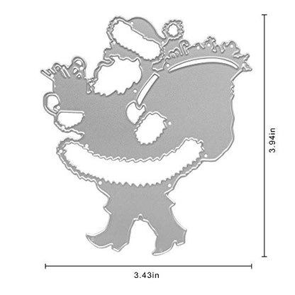 Father Christmas Carry A Bag Metal Cutting Dies for Scrapbooking & Card Making - Christmas Embossing Stencil