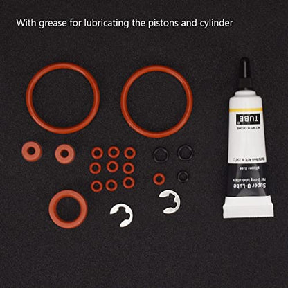 O-Ring Gasket Seal Set for Jura Capresso/Impressa Machines Brew Group & Drainage Valve O-Ring, Compatible with Most Jura C, E, ENA, F, J, S, Z, X, Cappuccino Maker Series Machines, with Lube