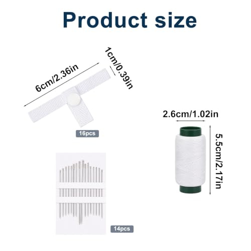16 Pack Duvet Clips for Comforter Securement - Hidden Design & Easy Removal