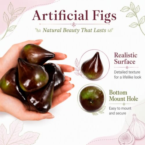 Artificial Figs Set - Realistic Decorative Fruit for Home & Retail Display